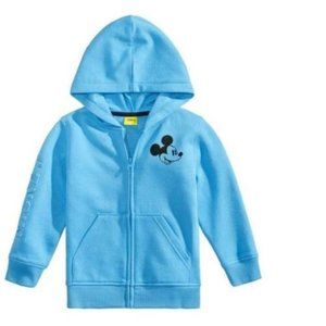 Boys Mickey Mouse Jacket 4 Disney Blue Hooded Zip Up Lightweight Spring Summer